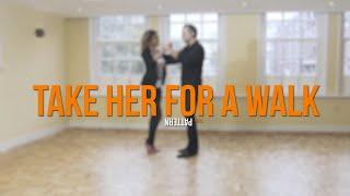 Salsa Intermediate 1 - Salsa Class Online - Short Demonstration of Take Her for a Walk