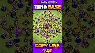 ULTIMATE TH10 HYBRID/TROPHY Base Design - Clash of Clans