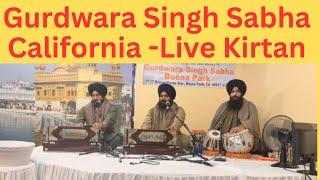 Gurbani kirtan live from Gurdwara Singh Sabha California USA  2025-4K Video