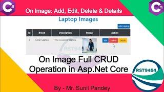 Asp.Net Core Crud on Image Upload in Hindi | Entity Framework Core | Asp.net core tutorial #howto