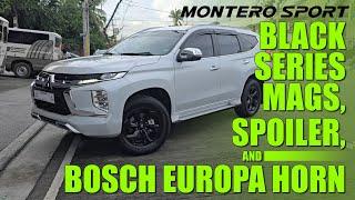 #MONTERO SPORT 2025 Setup: Black Series Mags, GT Spoiler, Bosch Horn! Triple Threat Combination!