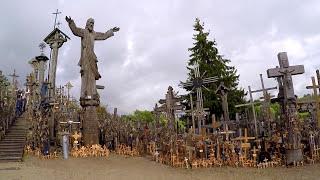 Mysterious Hill Of Crosses With Rainbow - Lithuania