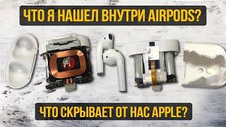 Что внутри копии AirPods? Я офигел!!!