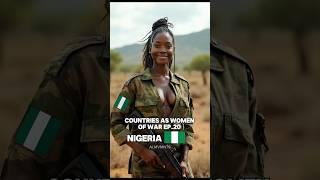 Countries as women of war Ep.20 #CapCut #ai #midjourney #army #patrol #woman #beauty #girls #soldier