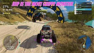 The crew motorfest grand race with the most grippy Monster truck