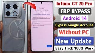 Infinix GT 20 Pro Frp Bypass Android 14 | Infinix GT 20 Pro (X6871) Frp Lock Remove Without Pc