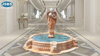 Stone Carved Marble Angel Water Fountain JSBS