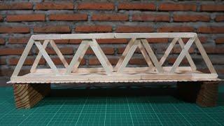 Easy popsicle stick bridge