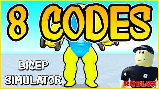 8 NEW WORKING CODES for  BICEP SIMULATOR  New Update  Roblox 2024  Codes for Roblox TV