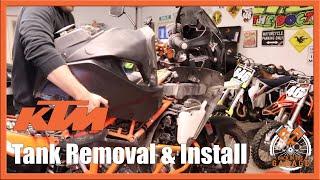 KTM 1290 Super Adventure R/S Tank Removal | Back in the Garage