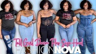 Fashion Nova Haul|Plus Size Haul| Denim Haul| Fashion Nova Jeans| Tall & Curvy Jeans (Size 2x/5'10)