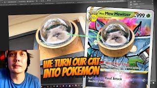 WE MAKE A CUSTOM POKEMON CARD FOR OUR CAT (WORTH 1 MILLION DOLLARS)