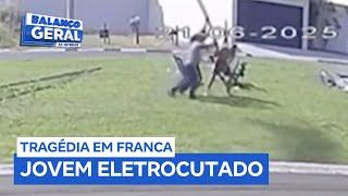 Jovem morre eletrocutado após encostar bambu em fio de alta tensão