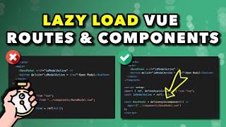 This is why you should lazy load routes and components in Vue