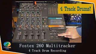 Fostex 260 Multitracker 4 Track Drum Recording