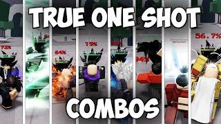 TRUE ONE SHOT COMBOS FOR EVERY CHARACTER (Strongest battlegrounds) #3