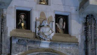 Astronomical clock in beautiful Prague, Czech Republic. High quality video. Watch in HD.