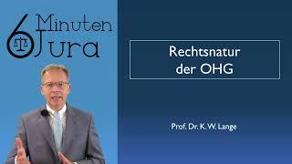 Rechtsnatur der OHG (MoPeG)