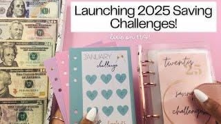 LAUNCHING 2025 SAVINGS CHALLENGES | Low Cash Stuffing | SAVINGS CHALLENGE STUFFING | November #1