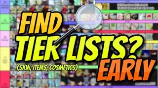 [YBA] HOW TO FIND OFFICAL TRADING TIER LISTS  EARLY!