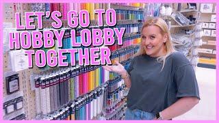 SHOP WITH ME FOR BRACELET SUPPLIES AT HOBBY LOBBY vlog style & MAKE BRACELETS WITH ME