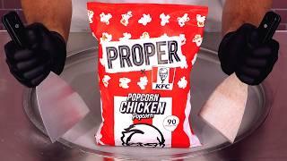 KFC Chicken Popcorn Rolled Into Ice Cream  | ASMR