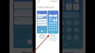 Xiaomi HyperOS Control Centre Style Setting  #shorts #youtubeshorts