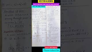 VECTOR ALGEBRA #vectors #kset #csirnet #gateexam #neet #jee #vectoralgebra #shorts #shorts