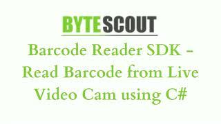 ByteScout Barcode Reader SDK - Read Barcodes from Live Video Cam