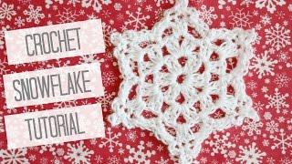 CROCHET: How to crochet a snowflake | Bella Coco