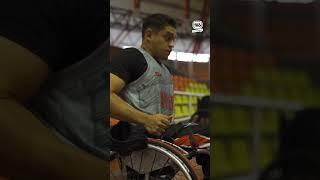 Juan Mantilla, jugador de baloncesto en silla de ruedas en Camino a la Meta