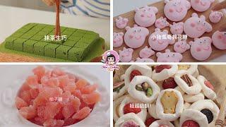 [ENG] 7 Easy-To-Make Candies  Fruits, Marshmallow, Nama Chocolate, Lollipop l ASMR Douyin Cooking