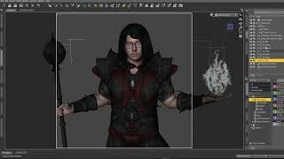 Wizard Character Daz Studio | Character Rigging | WMZTimeLapse