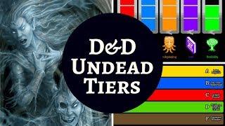 D&D MONSTER RANKINGS - UNDEAD