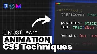 Top 6 CSS Tips You NEED Before Building UI Animations