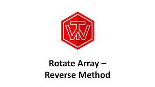 Rotate Array | LeetCode 189 (Reverse Method) | Coding Interview Tutorial