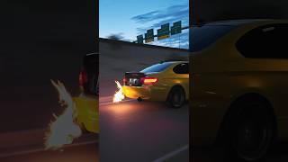 NFS or real life?                                        #shorts #trending #cars #bmw #335i #fire