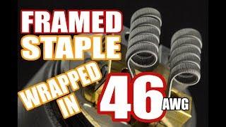 THINNER THAN HAIR - HOW TO BUILD A 46G FRAMED STAPLE COIL BUILD TUTORIAL FOR BEGINNERS