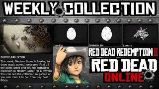 Exotics Collection locations August 9 2022 - Red Dead Online Weekly Collection