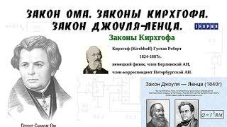 Закон Ома. Законы Кирхгофа. Закон Джоуля-Ленца