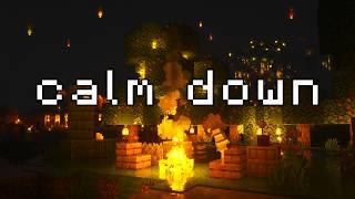 can't sleep? rest here... (minecraft music & rain, fire)