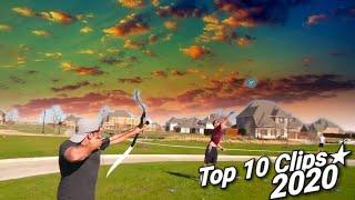 Giant Nerf Edition Trick shot | Dude Perfect  Top 10 Clips  Funny 2020 (topic: 07)