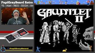 Old School Retro Nintendo Gameboy 2 Player Game Gauntlet II Gameplay