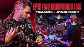 Virgil Donati and Junior Braguinha's Epic 13/8 Drum/Bass Jam! 