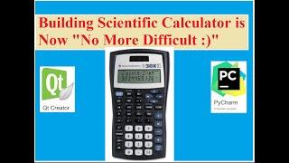 Building Scientific Calculator GUI 2019 | Scientific Calculator Python code | Pycharm & Qt Designer