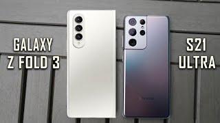 Samsung Galaxy Z Fold 3 VS Samsung Galaxy S21 Ultra - Full Comparison