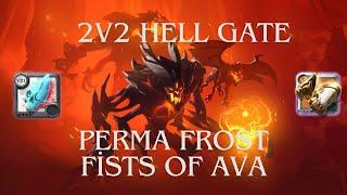 2v2 HELLGATE Perma frost + Fists of Avalon | Albion online