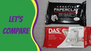 Air Dry Das vs Creative Paperclay - An Amateur's Comparison