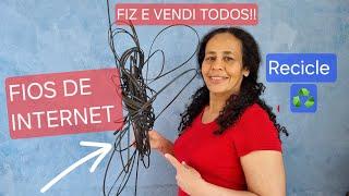 Faça Você Mesmo Decoração Construir e Reformar da Reciclagem de Fios de Internet Velhos