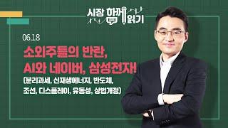 [시장함께읽기] 6월 18일, 소외주들의 반란, AI와 네이버, 삼성전자!(분리과세, 신재생에너지, 반도체, 조선, 디스플레이, 유동성, 상법개정)